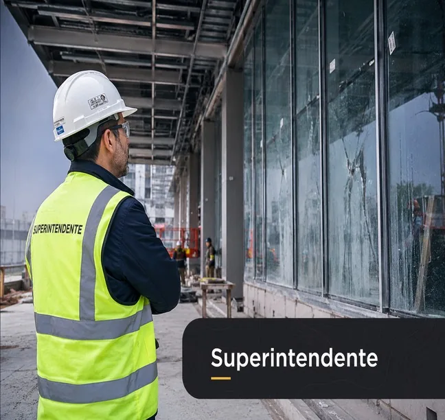 Superintendente en un proyecto de construcción