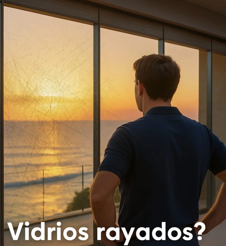 Vidrios rayados