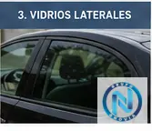 Esquirlas de esmeril en Vidrios laterales