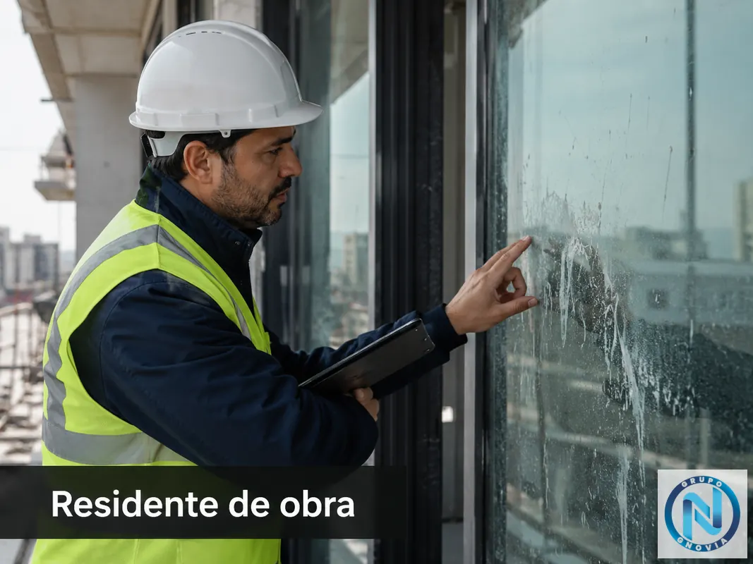 Cemento en vidrio para Residente de obra de Constructora