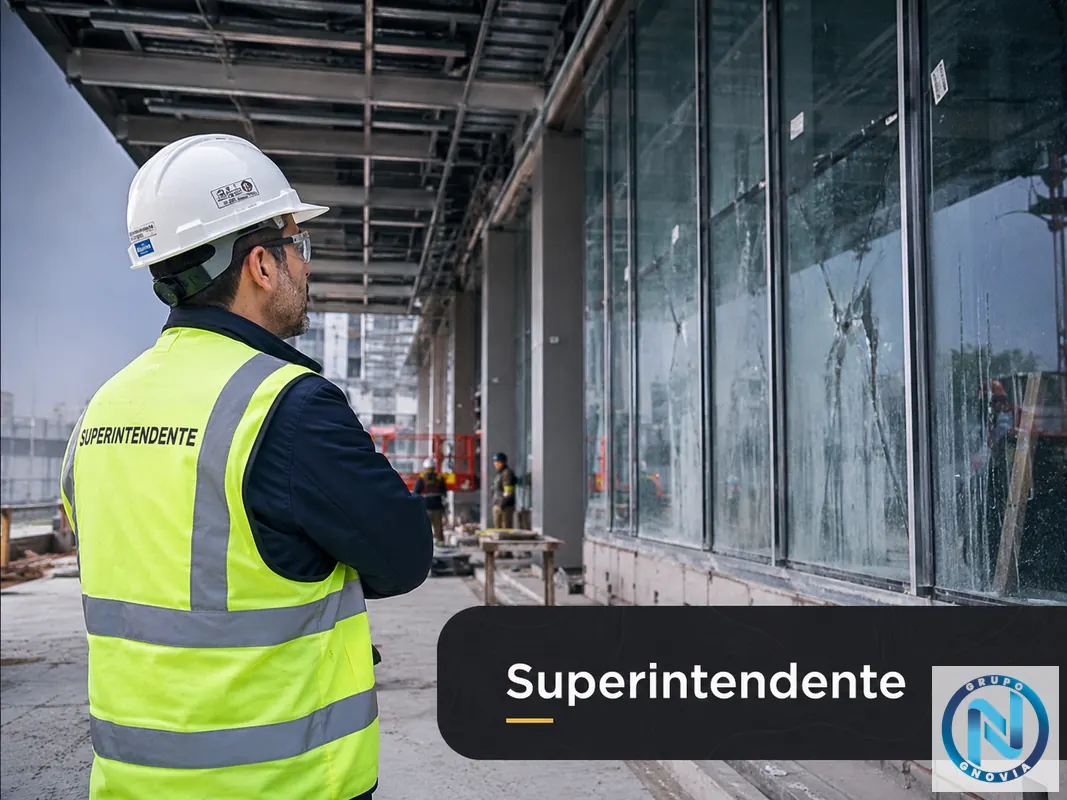 Esquirlas de esmeril en vidrio para Superintendente de Constructora