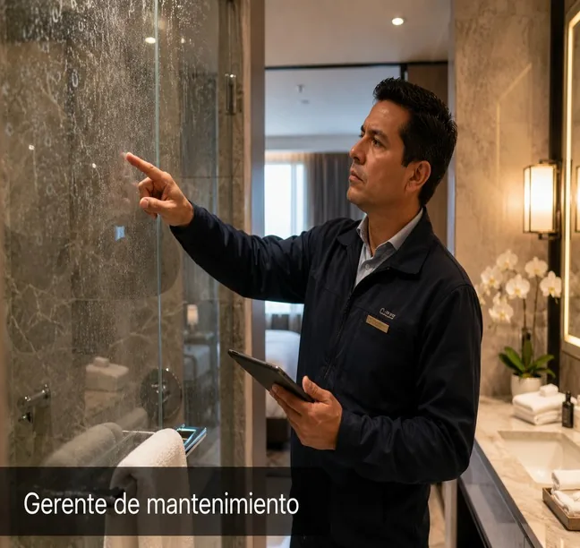 Gerente de mantenimiento hotelero - restauración profesional de vidrio