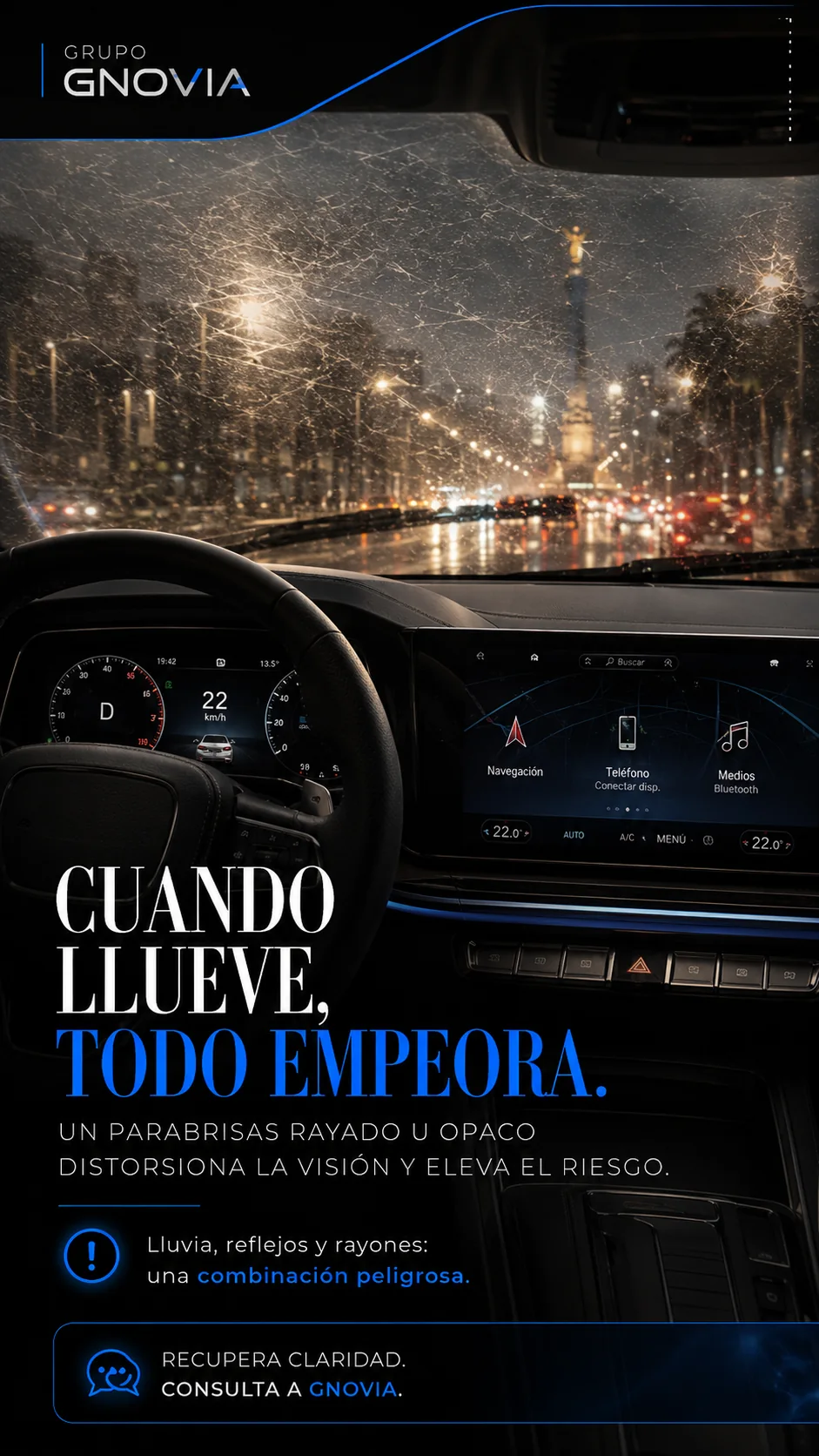 Recupera visibilidad frente a opacidad, depósitos y lluvia ácida