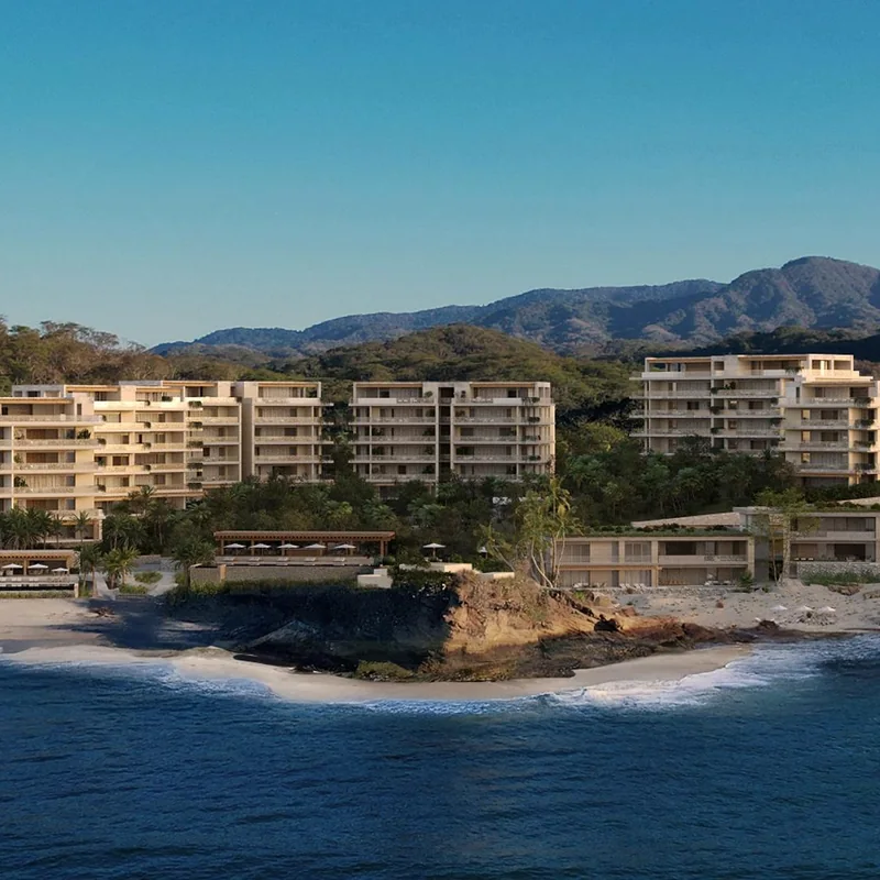 Maena Oceanfront residences and villas in Punta de Mita, documented GNOVIA glass restoration project