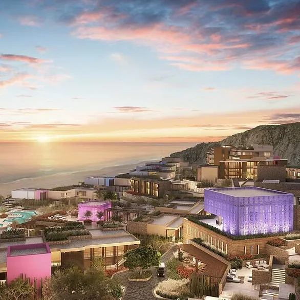 St Regis los Cabos Hotel, documented GNOVIA glass restoration project